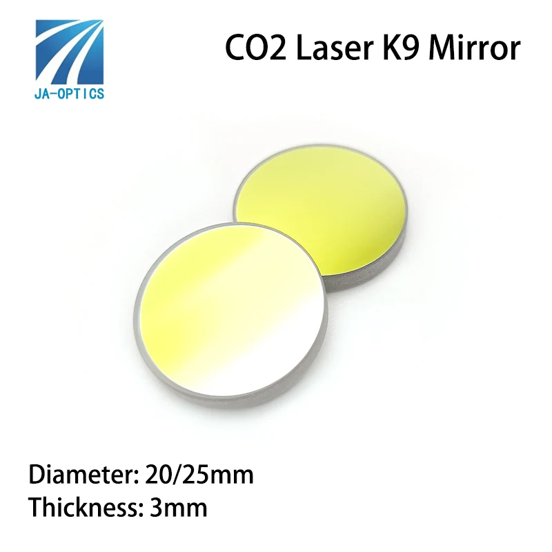 Cina produttore di alta qualità Dia20mm 25m specchio riflettente CO2 Laser K9 specchio di vetro per macchina da taglio per incisione Laser Co2