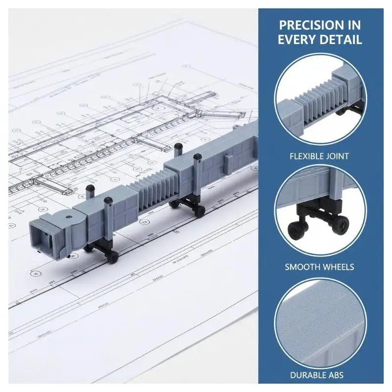 1:400 Airport Equipment Orridor Bridge Scene Model Static Facilities Display Gifts Collection Toys Decoration