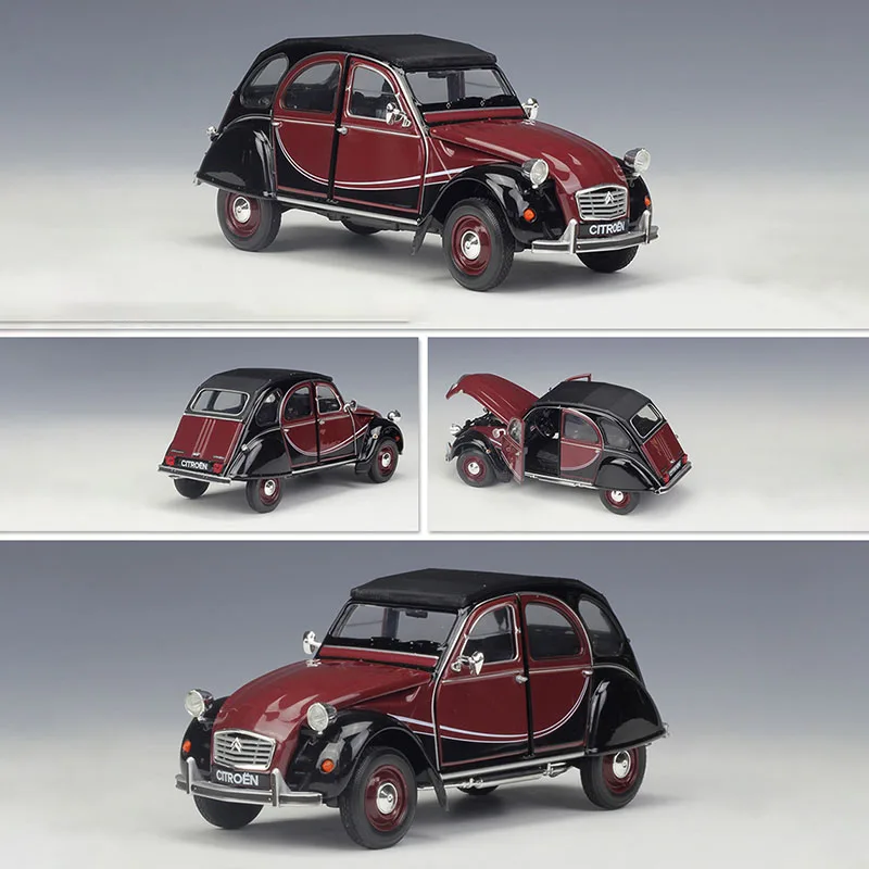 دييكاست ويلي 1:24 مقياس سيتروين 2CV 6 تشارلستون الكلاسيكية سبيكة سيارة نموذج تحصيل لعبة هدية تذكارية عرض حلية