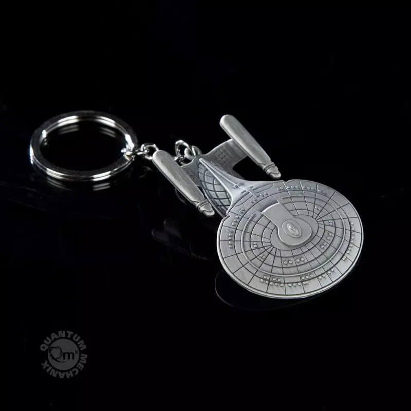 In Stock Original  QMX Diageng Star Trek Enterprise D Key Chain