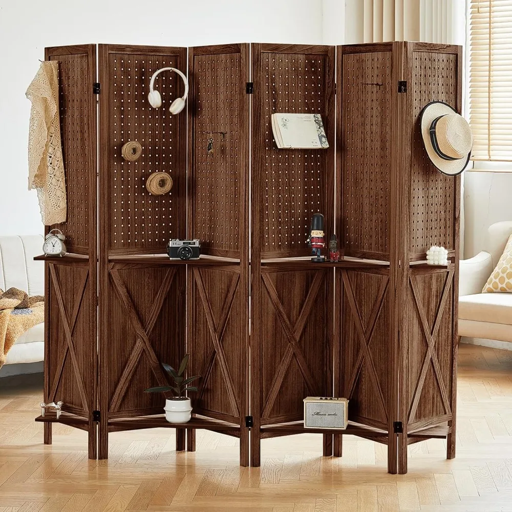 Office Partition,Hot Selling Unique Rural Style Screen, Environmentally Friendly Wooden Partition, Foldable Screen For Home Use