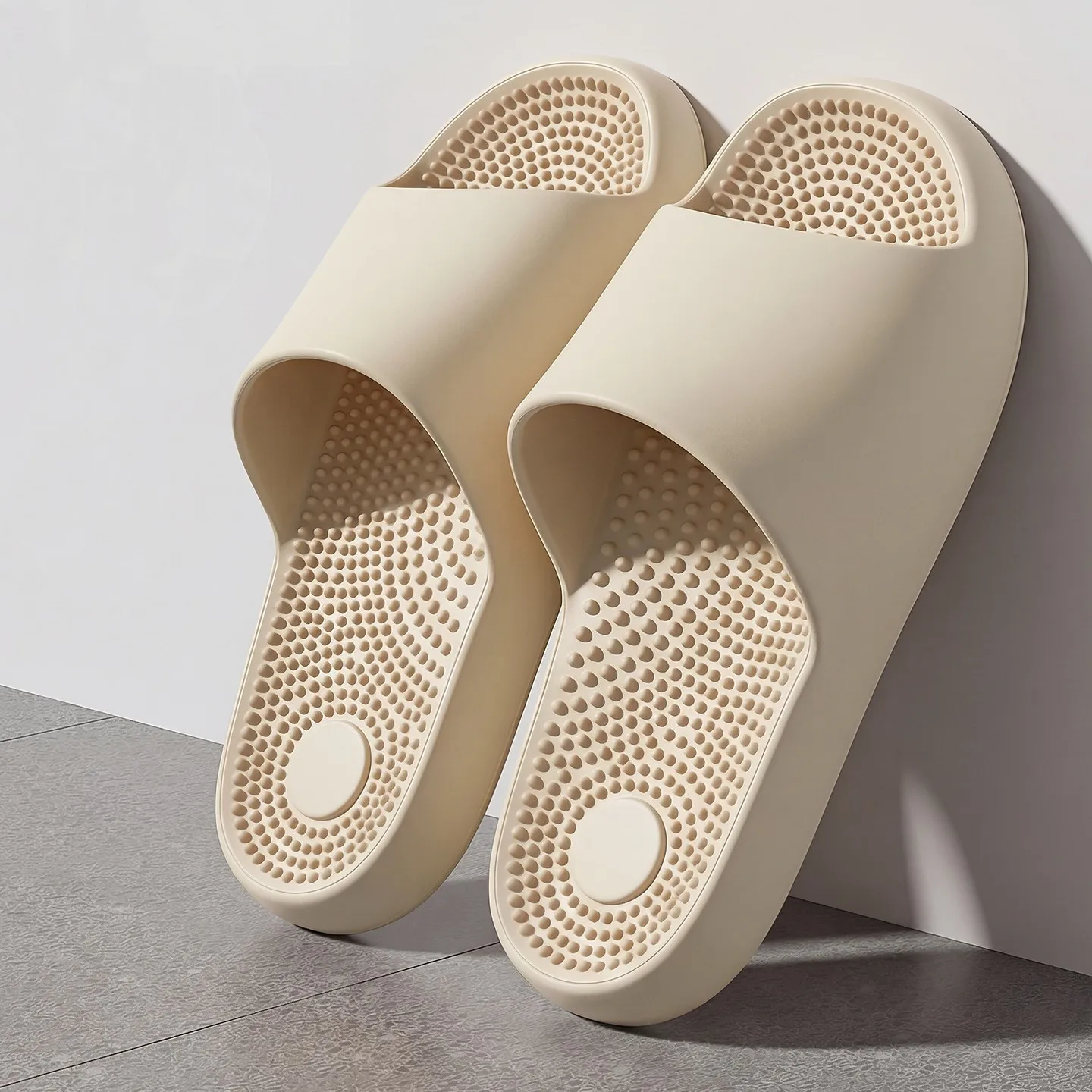 

New Women Summer Massage Slippers Men Home Foot Massage Flip Flops Couples Concise Indoor Soft Eva Anti-slip Sandals Floor Shoes