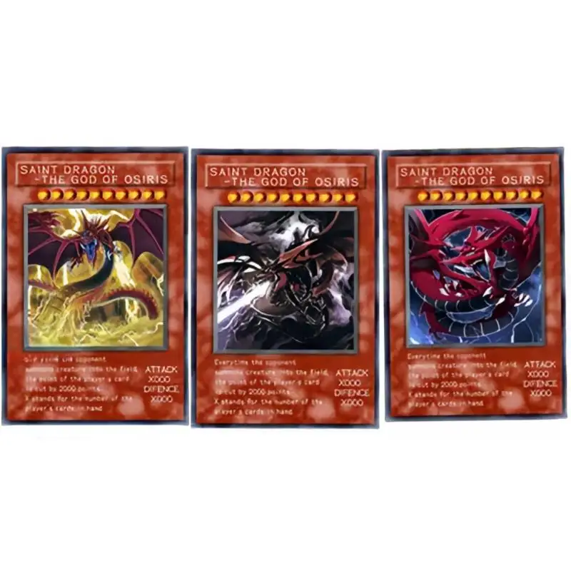 

Yu Gi Oh card Египетский Бог три формы серии английская версия DIY Аниме игра коллекция экшн-Игрушки фигурки подарки для друзей