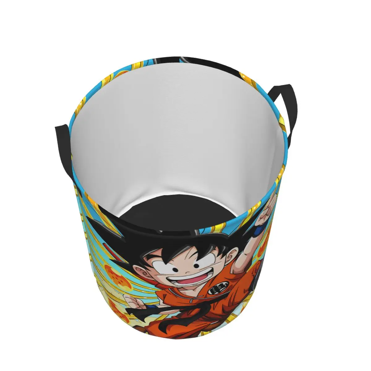 D-Dragon B-Ball Z Gokus Laundry Basket Collapsible Large Capacity Clothes Storage Bin Science Fiction Animation Baby Hamper view 3