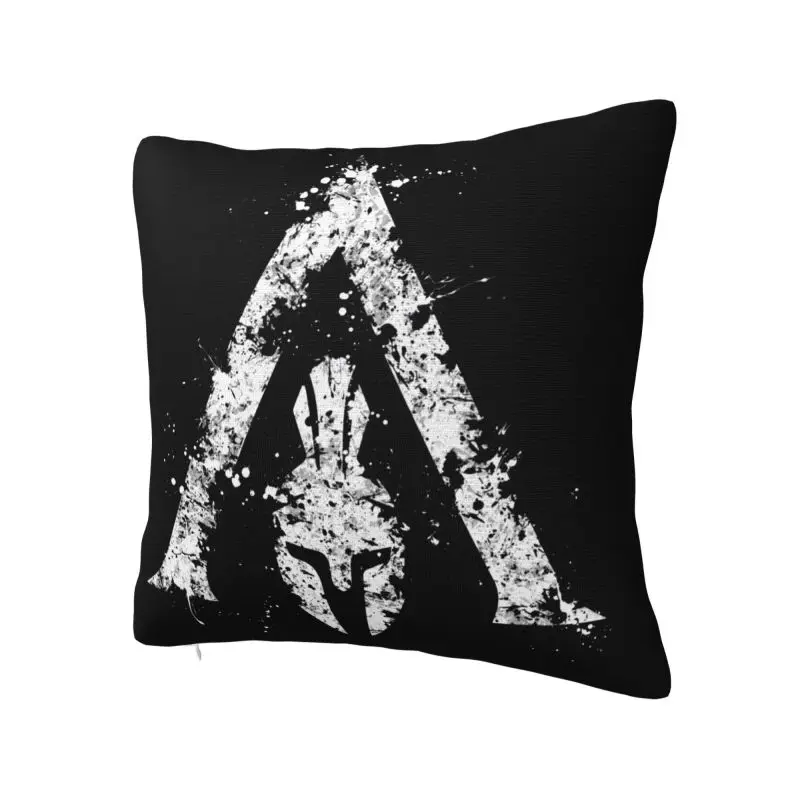 Luxury Sparta Spirit Spartan Skull Sofa Cushion Cover Velvet Throw Pillow Case for Living Room