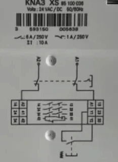 (2 pieces) KNA3 XS 24VAC/DC relay  LL