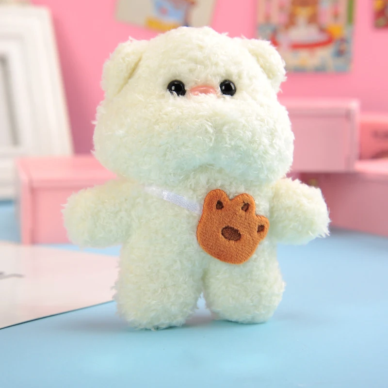 Porte-clés poupée ours en peluche Kawaii, jouet mignon, pendentif pour sac à dos, ornements, cadeau d'anniversaire, nouvelle collection