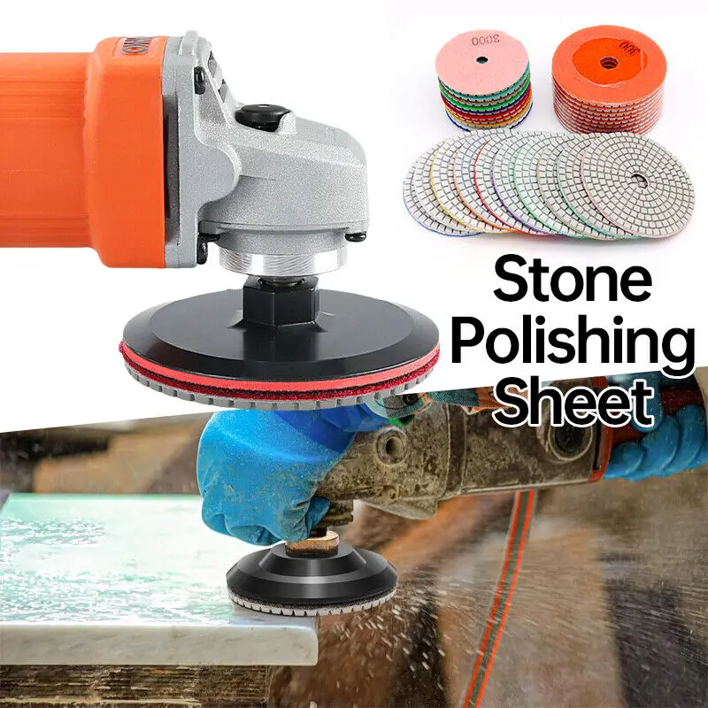 10PCS/set Stone Polishing Sheet Concrete Frosted Pads Water Grinding Disc Tools Fast Removal Tile Glass Concrete New