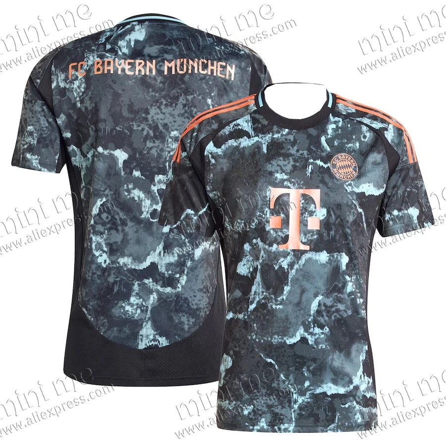 2025 Verano Venta caliente Bayern Munich Away Jersey Entrenamiento de ocio al aire libre Camiseta transpirable de secado rápido Fan Fashion Top