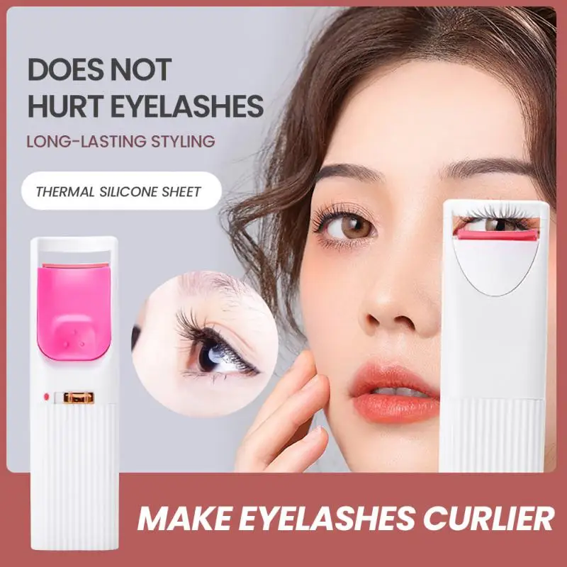 Eyelash Curler Device Makeup Tools Electric Heated Eyelash Curler Long-Lasting Curl Perm Eyelashes Clip Electric Eye Lash