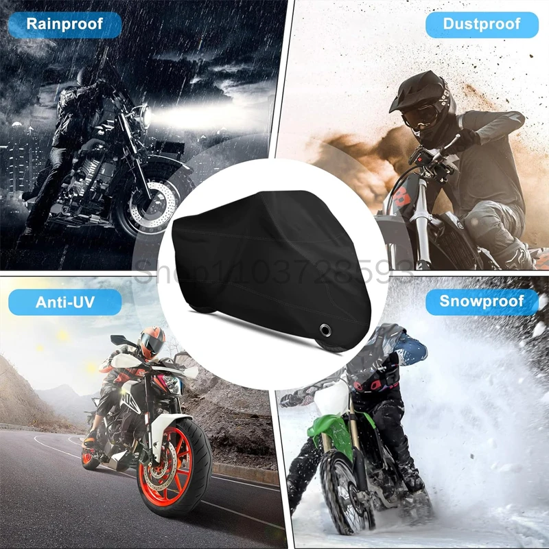 غطاء دراجة نارية بدون أذن لـ DUCATI Scrambler 800 - حماية لكامل الجسم في الهواء الطلق، ملحقات موتو واقية من الشمس مقاومة للماء والغبار