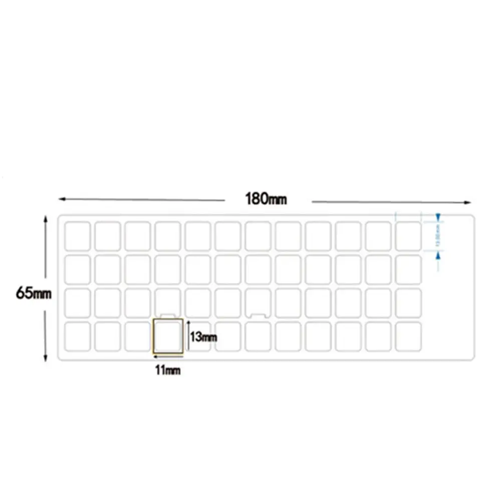 Durable Multiple Color No Alphabet Keyboard Stickers Language Russian Transparent
