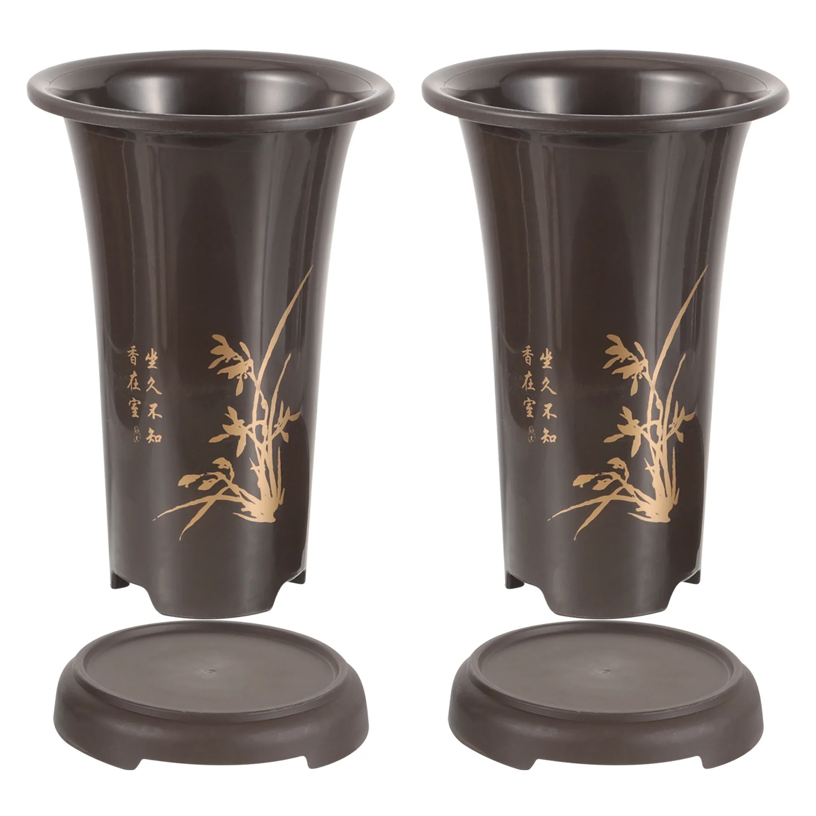 

2 set Ceramic Orchid Pots With Drainage Holes Modern Flower Planting Holders For Indoor Plants Gardening Supplies Decorative