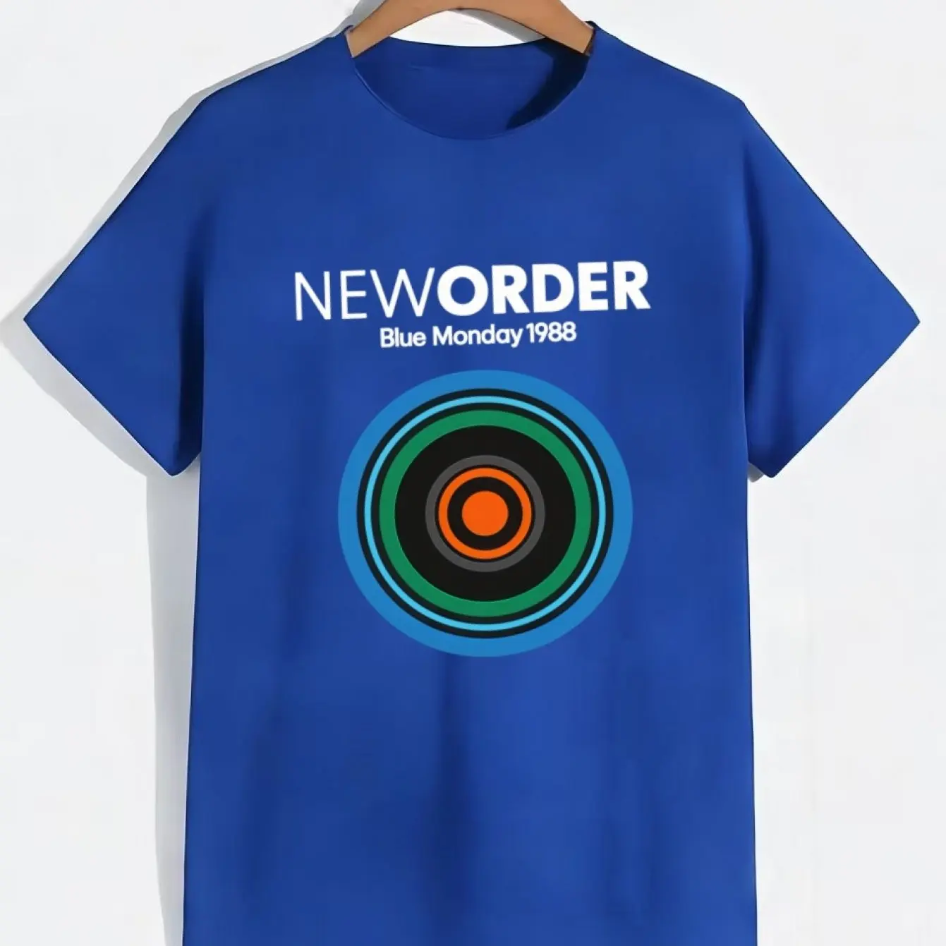 Herren-T-Shirt „New Order Blue Monday 1988“ mit Albumcover, klassisches Musik-Themen-T-Shirt, Vintage-Sammlerstück für Konzerte und Freizeitkleidung – Detail 10