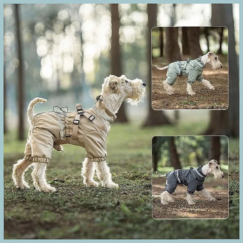 **Winter Dog Jacket, Thick Padded & Windproof Coat for Puppy Pet Warm Clothing Supplies**