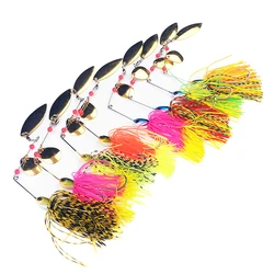 8 pz Spinner Set Kit di esche in metallo duro Casting lungo Jig Ricerca veloce Esca Spinnerbait Luccio Bass Attrezzatura da pesca Wobbler Pesca