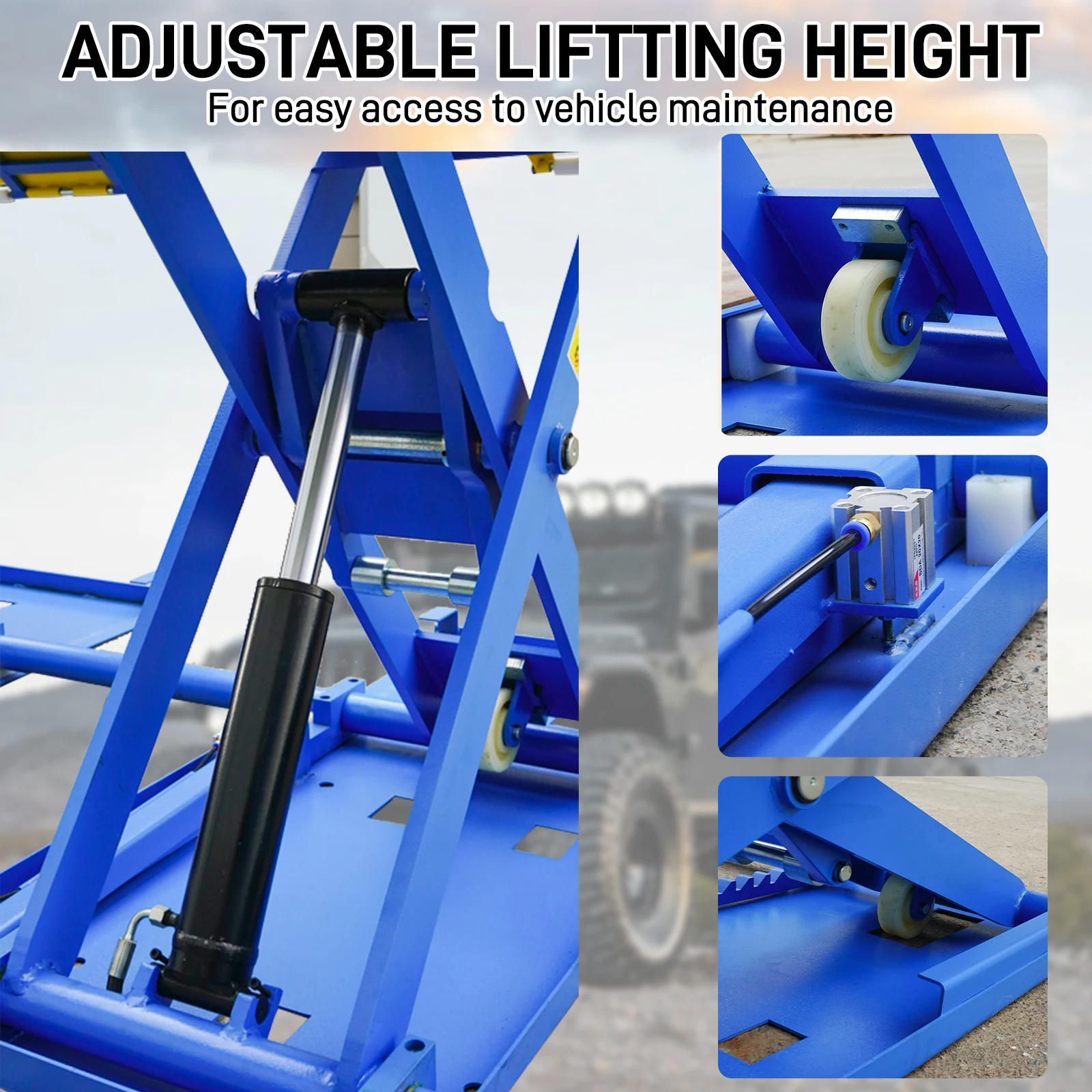 6641 Lbs Two Post Car Lift, Floor Plate Two Post Hoist Auto Lift Equipment, Heavy Duty Vehicle Lift for Home Garage Workshop Repair Use