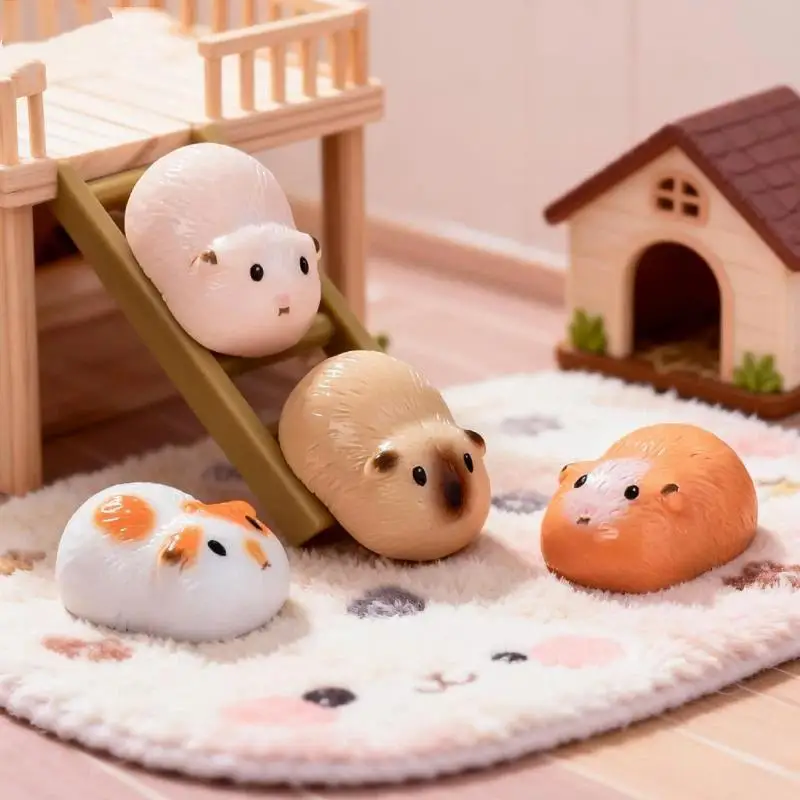 20pcs Mini Guinea Pig Figurines Resin Cavy Miniature Animals Figurines Fairy Garden Miniature Moss Landscape DIY Crafts