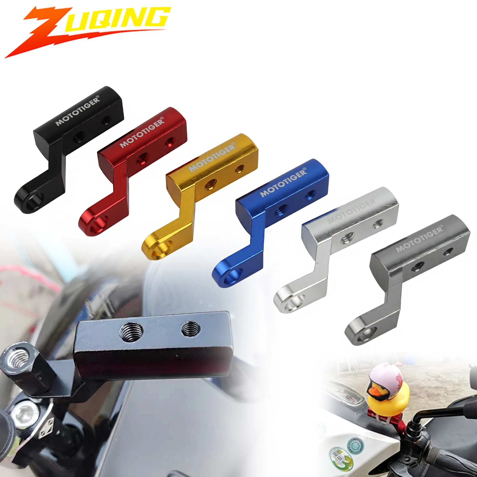 

1 PCS Motorcycle Mirror Bracket Expander Rearview Extension Holder For Moto Accessory CNC Multi-function Bracket