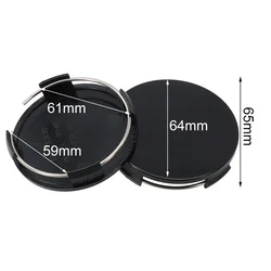 Car Wheel Centre Hub Cover Wheel Centre Hub Cover 4pcs ABS Rims Cap ABS Plastic 59mm / 65mm Brand New High Quality