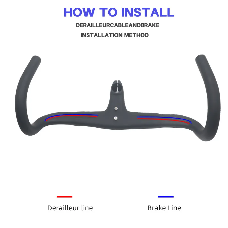 أسود INC T1000 الطريق الكربون المقود 28.6 مللي متر المتكاملة المقود الطريق الدراجة 80-120 مللي متر الدراجات إطار دراجة شوكة أجزاء