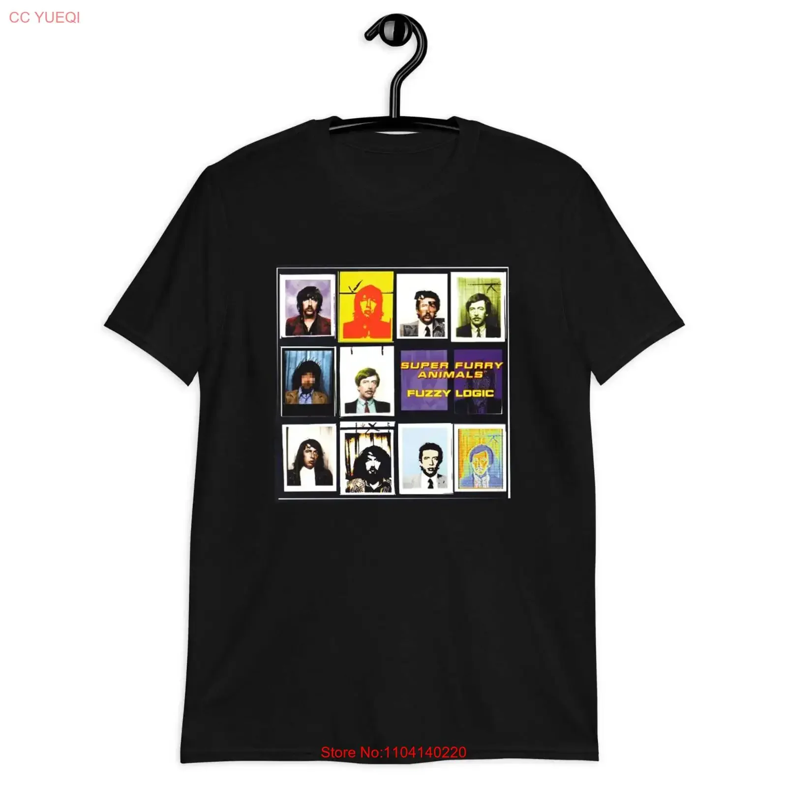 Camiseta Vintage Super Furry Animals Fuzzy Logic Edição Pop TT333 Lavada e Elástica Unissex para Uso Diário