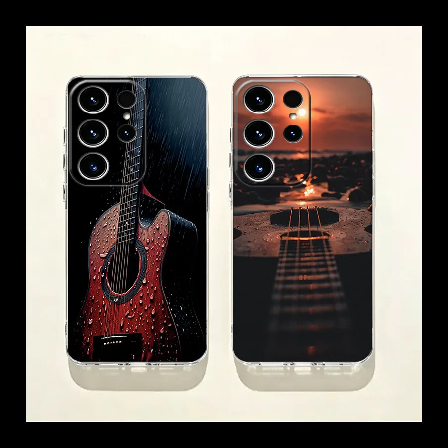 Guitar Collection Phone Case for Samsung Galaxy S26 Edge S25 S24 FE S23 Plus S22 Ultra S20FE Cover Camera Protection
