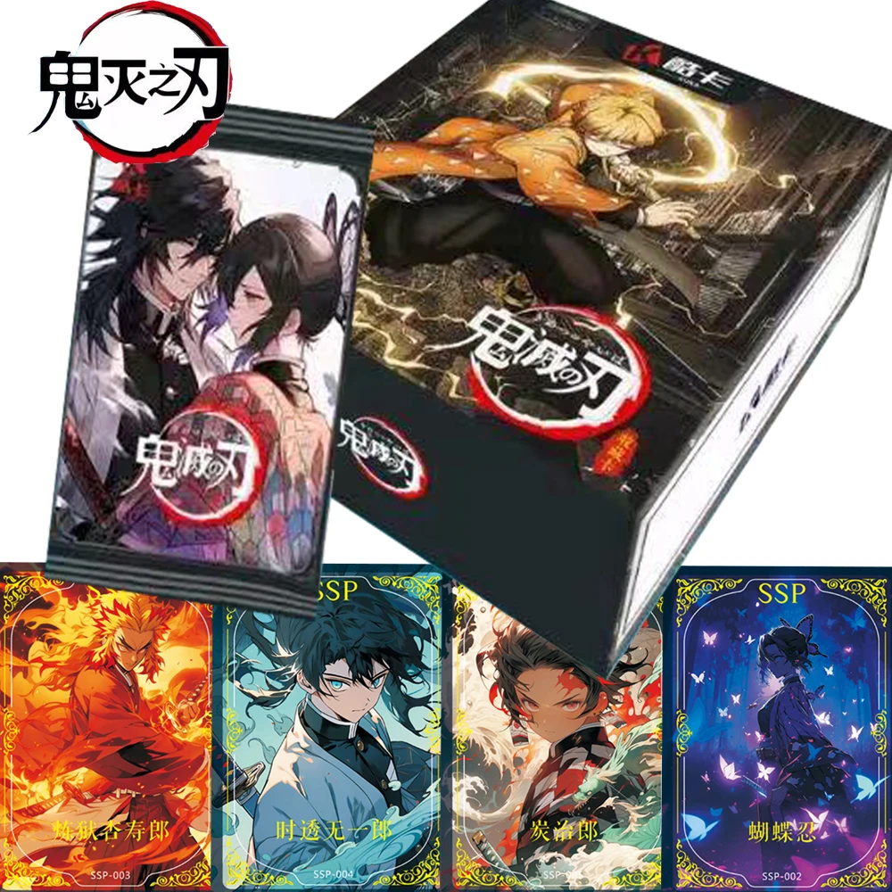 

Japanese Anime Demon Slayer Card Annual Popular Character Kamado Tanjirou Agatsuma Zenitsu Handsome UR Cards Table Toy Kid Gift