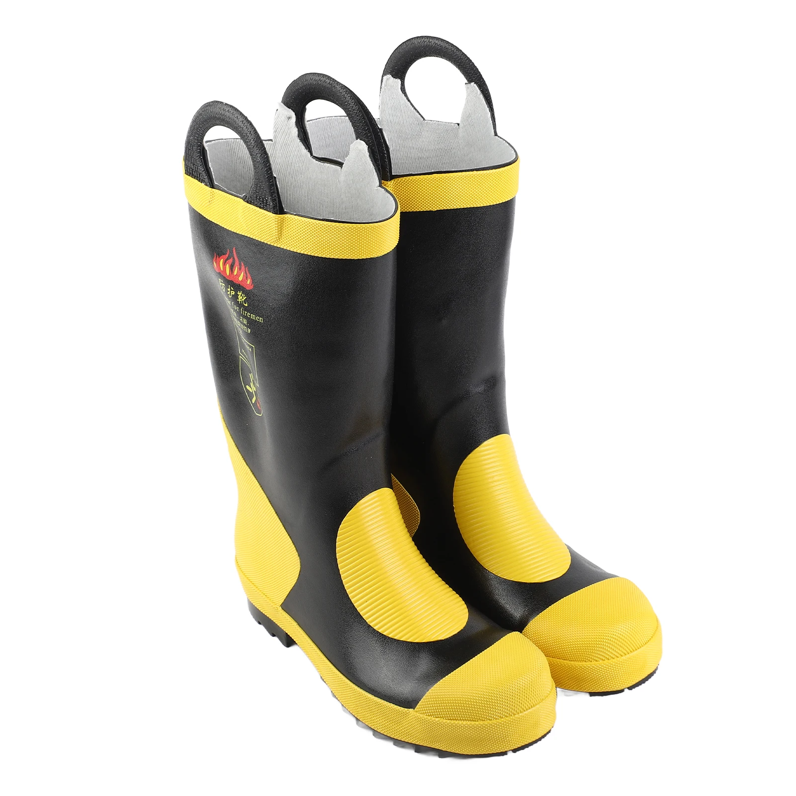 รองเท้าบูทสูงฉุกเฉิน ฉนวนกันความร้อน ยางกันลื่น รองเท้าป้องกันไฟ รองเท้าบูทกันไฟ รองเท้าบูทสูง
