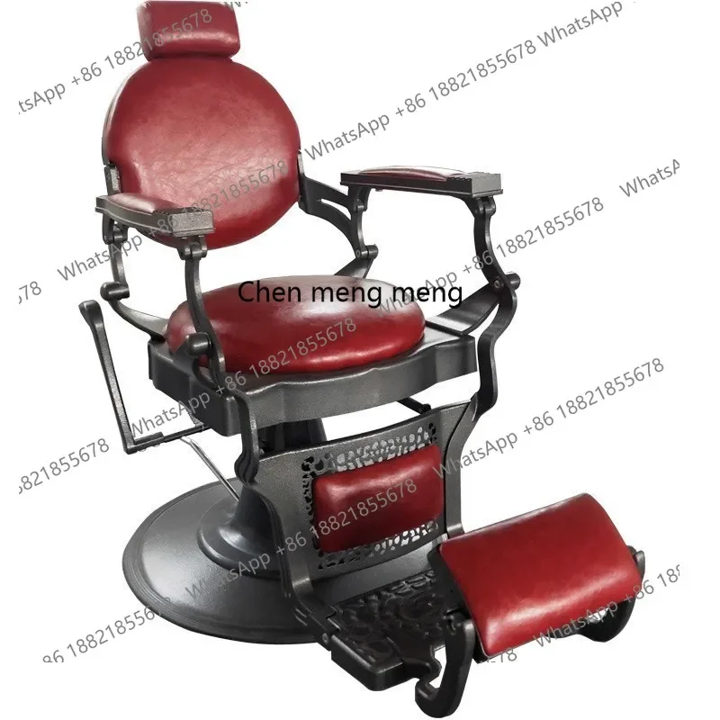 X تيتانيوم أسود، كرسي حلاقة، صالون شعر قديم، كرسي شعر مستلق، #2