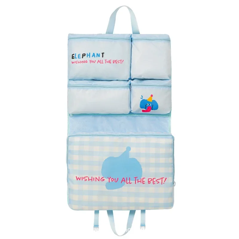 حقيبة تخزين للسفر قابلة للطي معلقة مقاومة للماء للملابس والملابس الداخلية والملابس الحميمة والأمتعة ورحلات العمل وحقيبة تنظيم #6