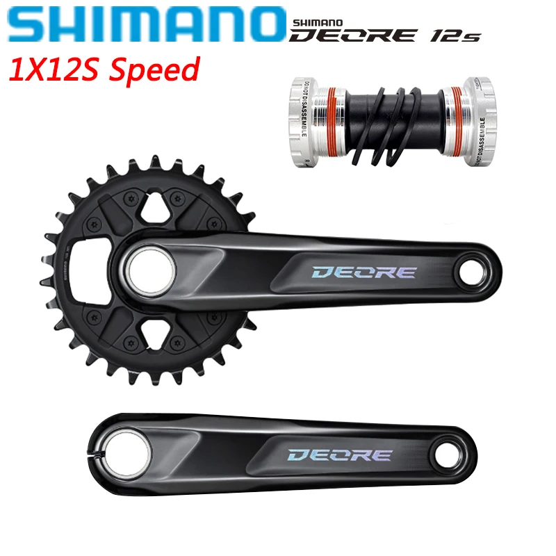 

SHIMANO DEORE FC-M6100-1 Crankset 30/32T 170/175mm 1X12S Speed Original Parts with BB52 Bottom MTB Bicycle Parts