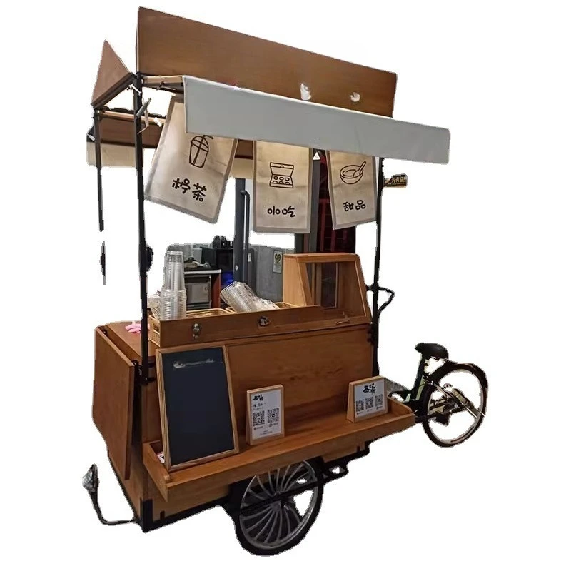 Outdoor dining car scenic coffee bread promotion stall tricycle Internet celebrity holidays juice food cart stall