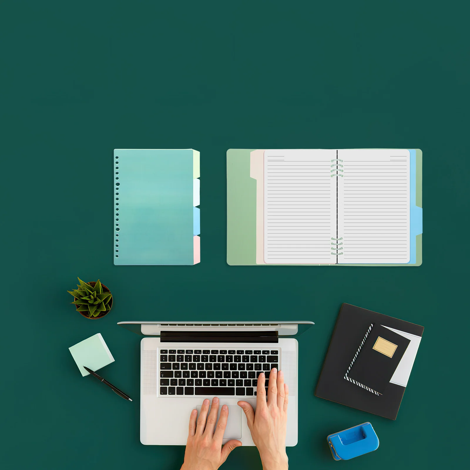 

10 set Retro Index Dividers For B5 Binder Notebook Loose-Leaf Page Markers Plastic Tab Dividers Notepad Separators File