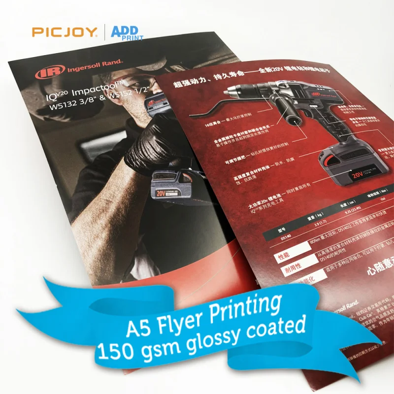 

50 0.Zhang.Custom.A5 150gsm glossy coated paper cheap flyer printing