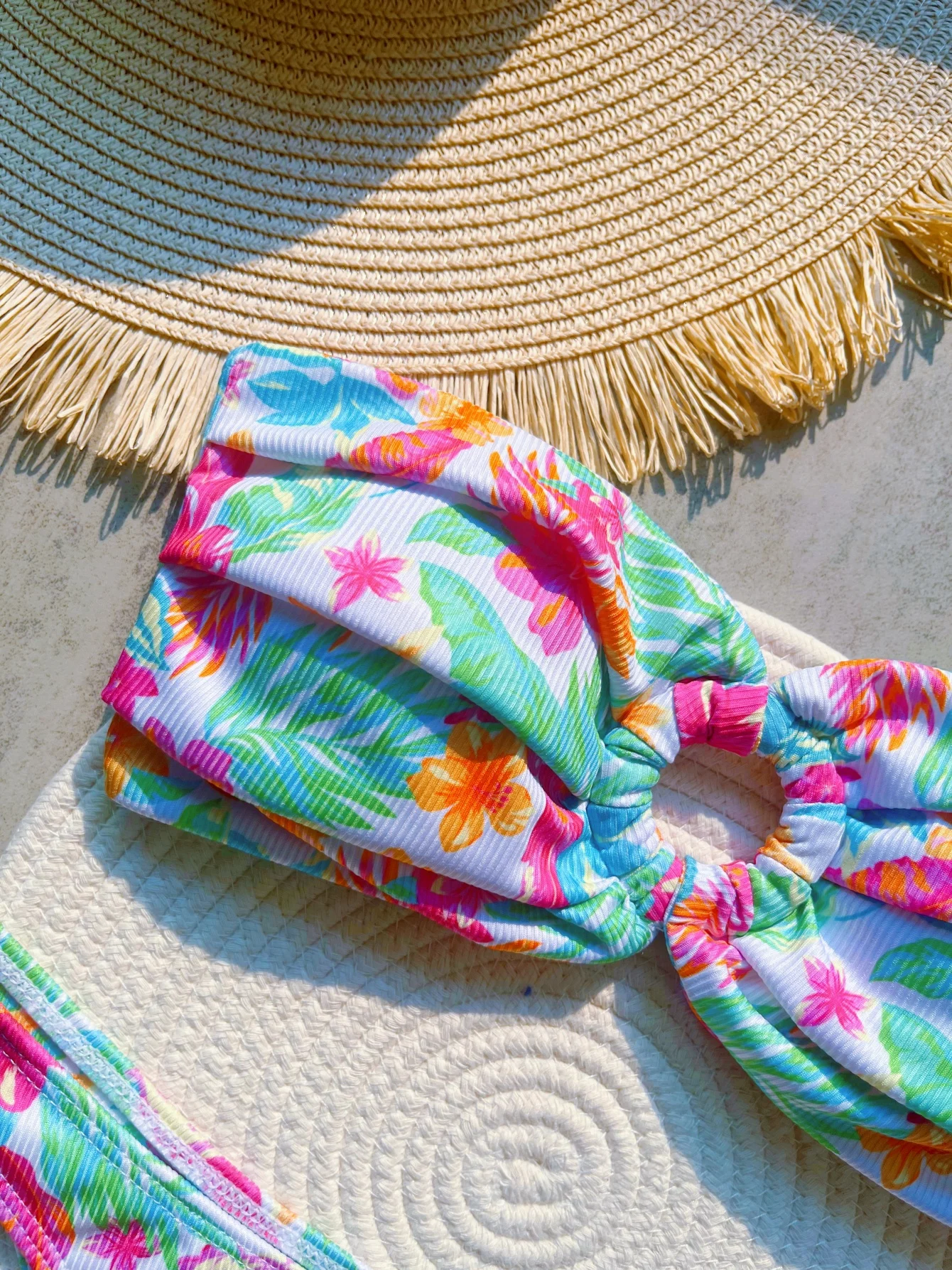 مصنع مطبوعة العصابة عالية الساق قطع بيكيني النساء ملابس السباحة الإناث قطعتين مجموعة البكيني الاستحمام ثوب السباحة السباحة