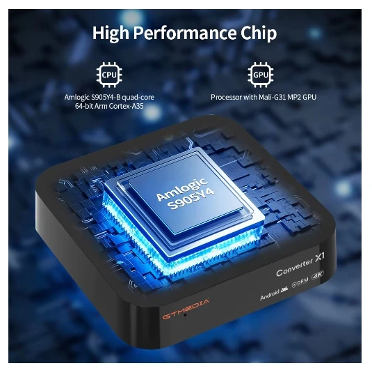 أصلي] محول GTMEDIA HDTV جديد لعام 2025 X1 ATSC3.0 4K HD TV BOX ATSC جهاز فك ترميز ذكي مدمج واي فاي BT 5.0 حار في الولايات المتحدة الأمريكية وكندا المكسيك