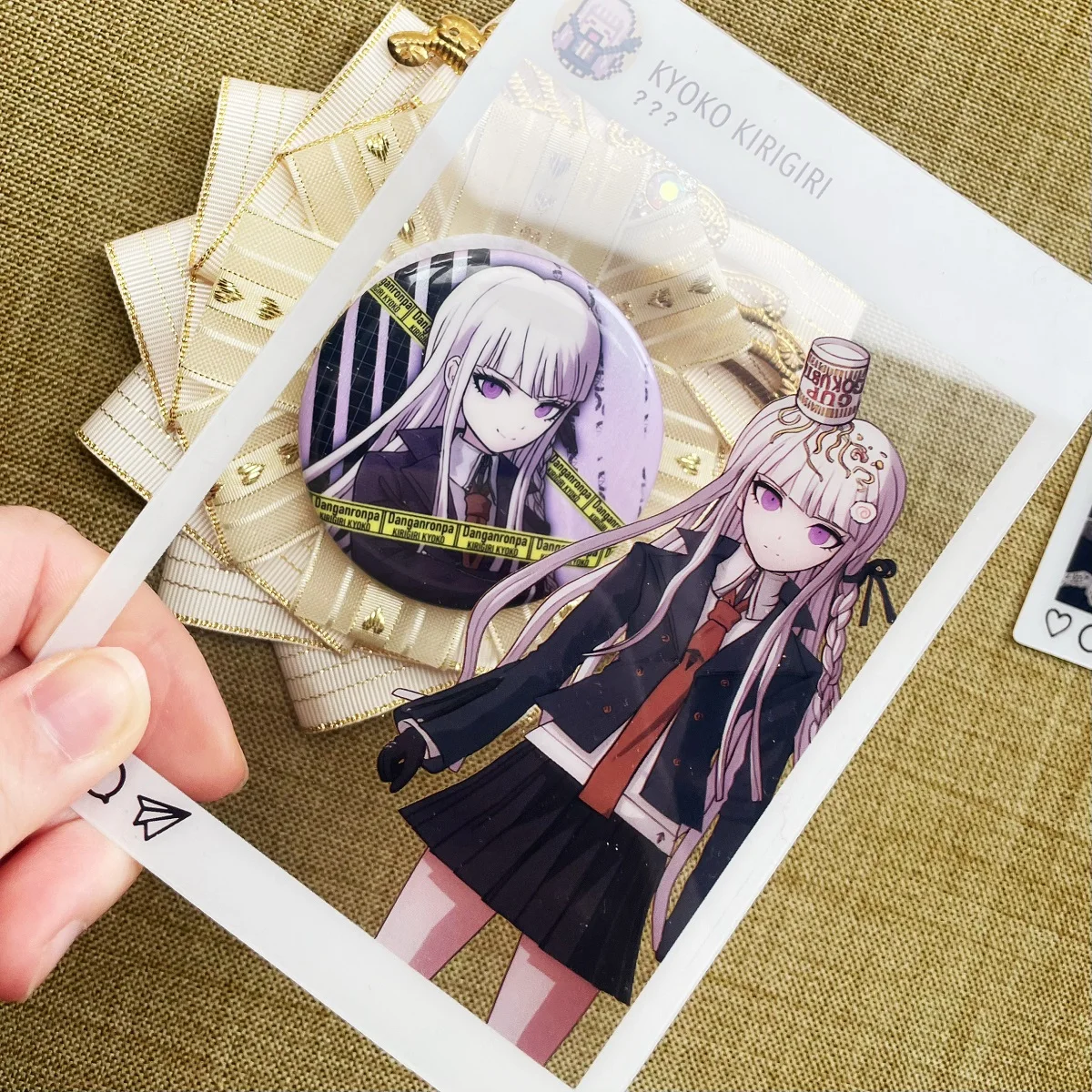 

Anime Danganronpa Nanami ChiaKi Kirigiri Kyoko Yasuhiro Taeko Cosplay Cartoon Transcard Ambitus Card Mascot Lesser Calorie Gift