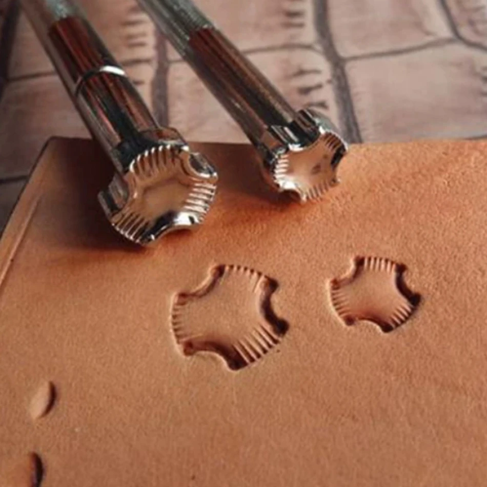 

Leather craftsmanship uses alloy embossing tools for DIY hand sewing, with armor patterned leather stamping tools E684 E684S