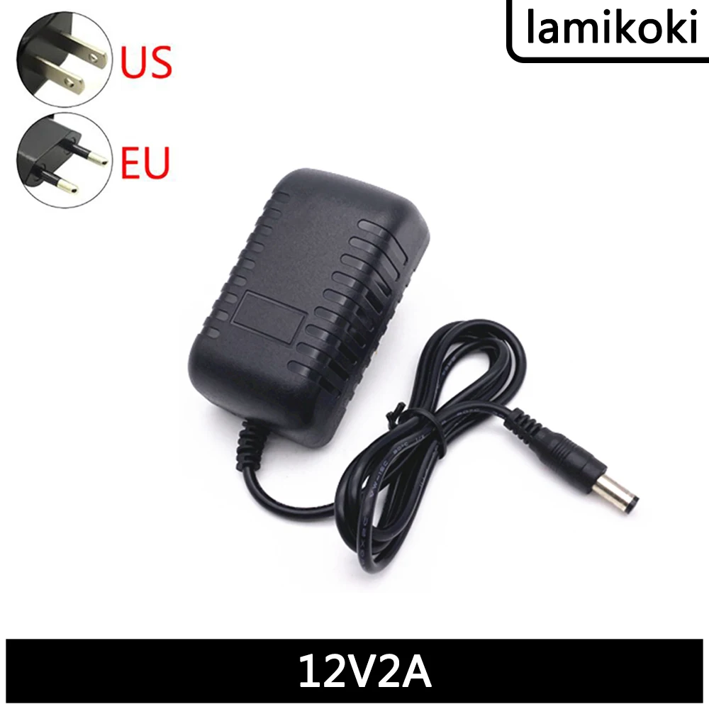12V 2A Power Adapter Verlängert 2m 3m Linie Interface 5.5*2,1 MM Feuer Bull Transformator 12V 2,0 EIN
