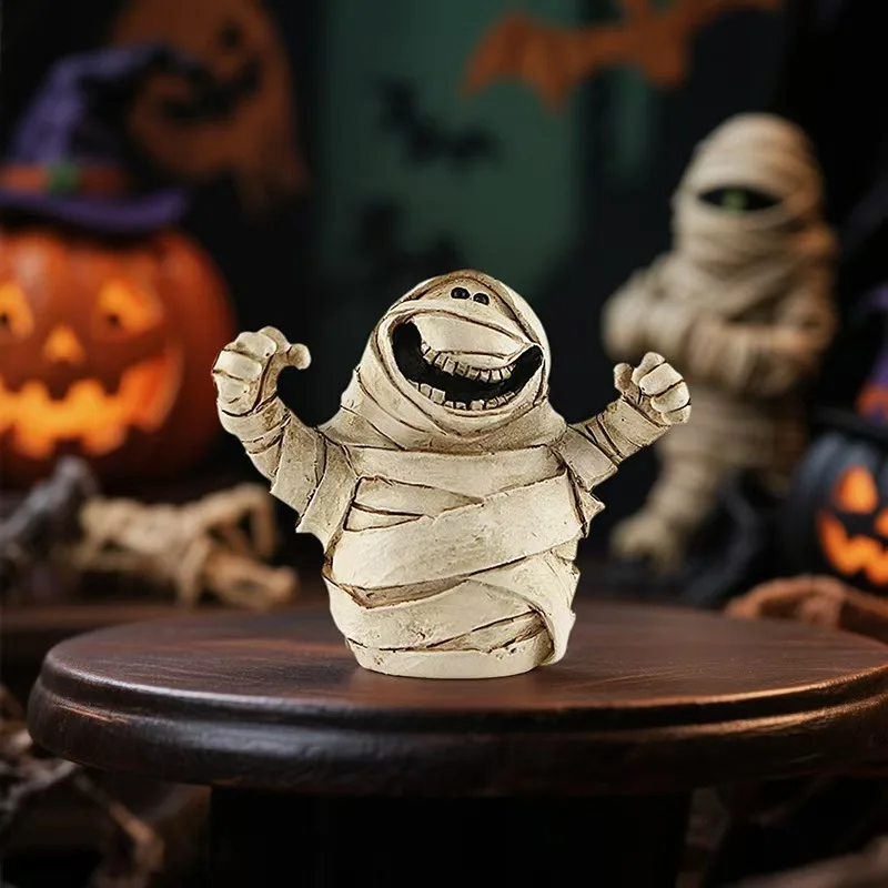 

Spot Halloween Mummy Resin Pendant Holiday Ornament Garden Courtyard Tree Fence Decoration