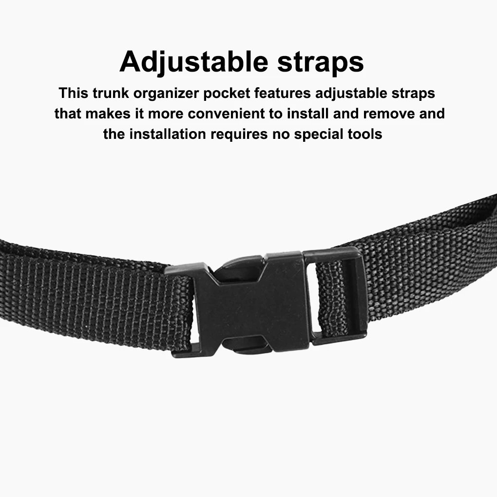 

Органайзер для багажника, сумка-Органайзер для заднего сиденья автомобиля, сумка-Органайзер из ткани Оксфорд, карман для хранения мелочей, черный Модернизированный Тип