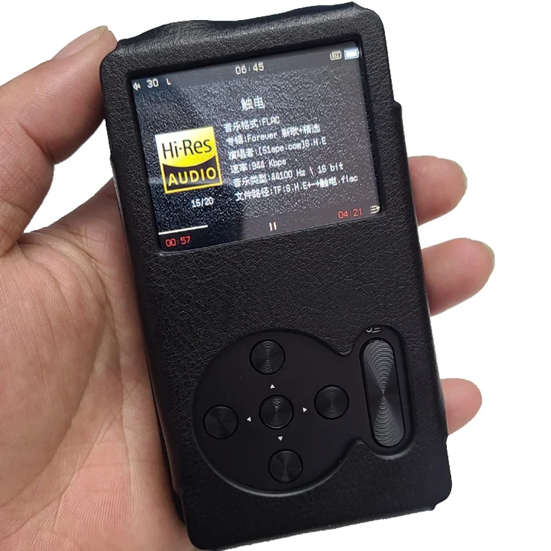 LUSYAHiFi custodia protettiva in PU nero per F.Audio FA4 HIFI DSD USB DAC Bluetooth ES9038Q2M lettore MP3