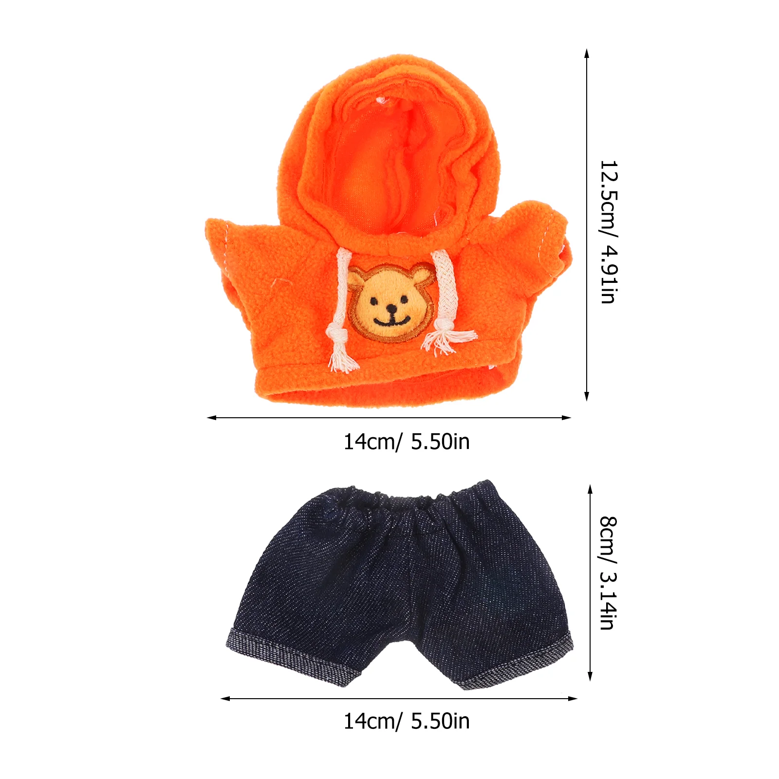 Bear Clothes Trousers Plush Girls' Accessories Decorative Sweater Reusable Dress Mini