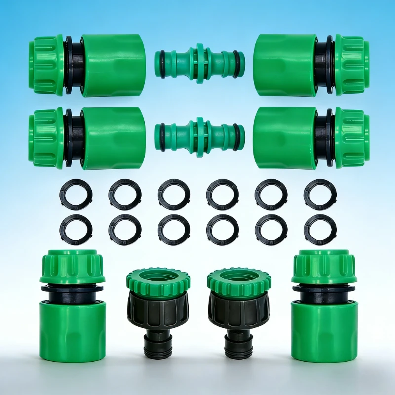 

Universal ABS Quick Connect 1/2 Inch Double Male Hose Adapter Leak-Proof All Purpose for Lawn Garden Outdoor Watering Tool