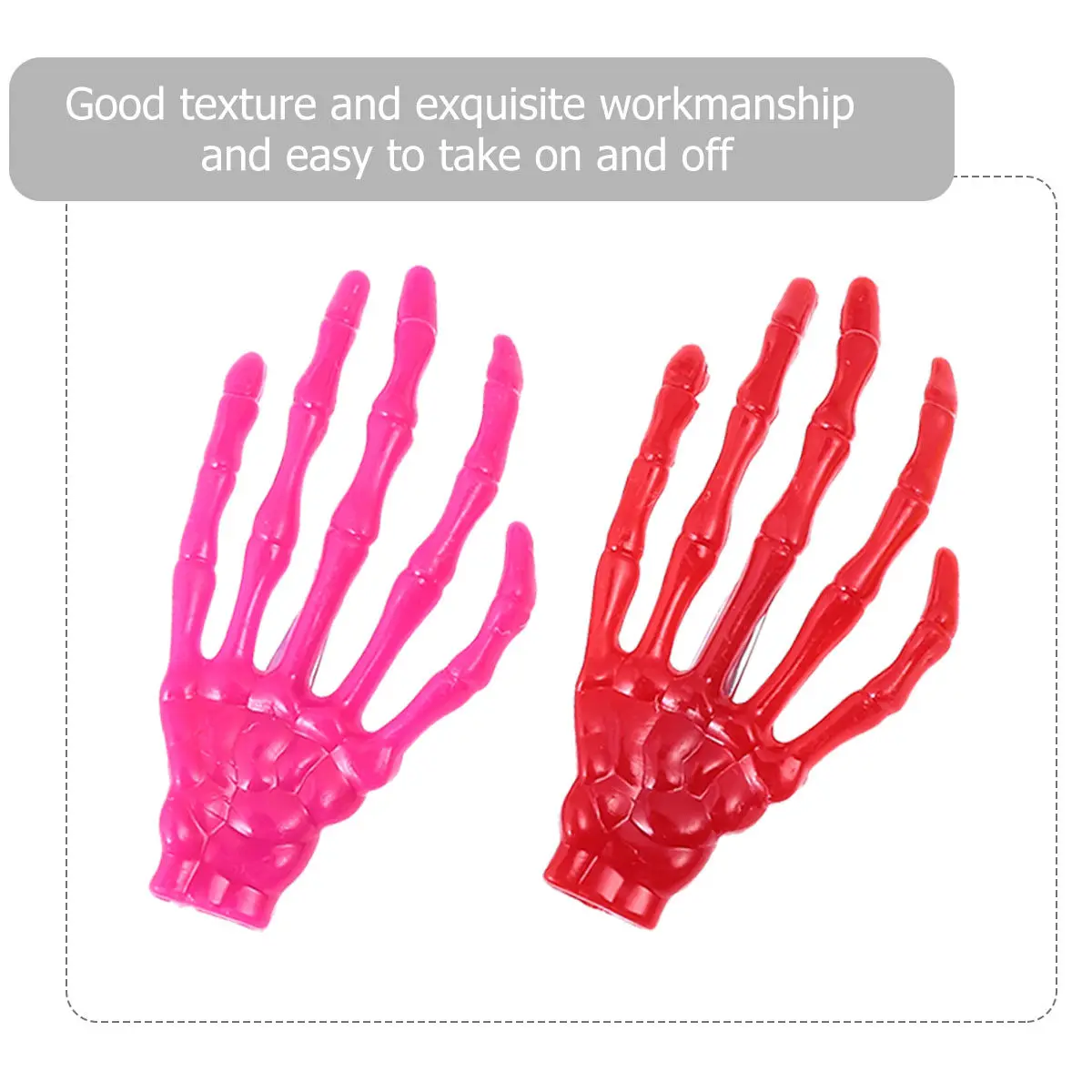 

20Pcs Skull Claw Hair Clip Hand Halloween Hairpin Party Costume Hair Decoration Claw Hairpin