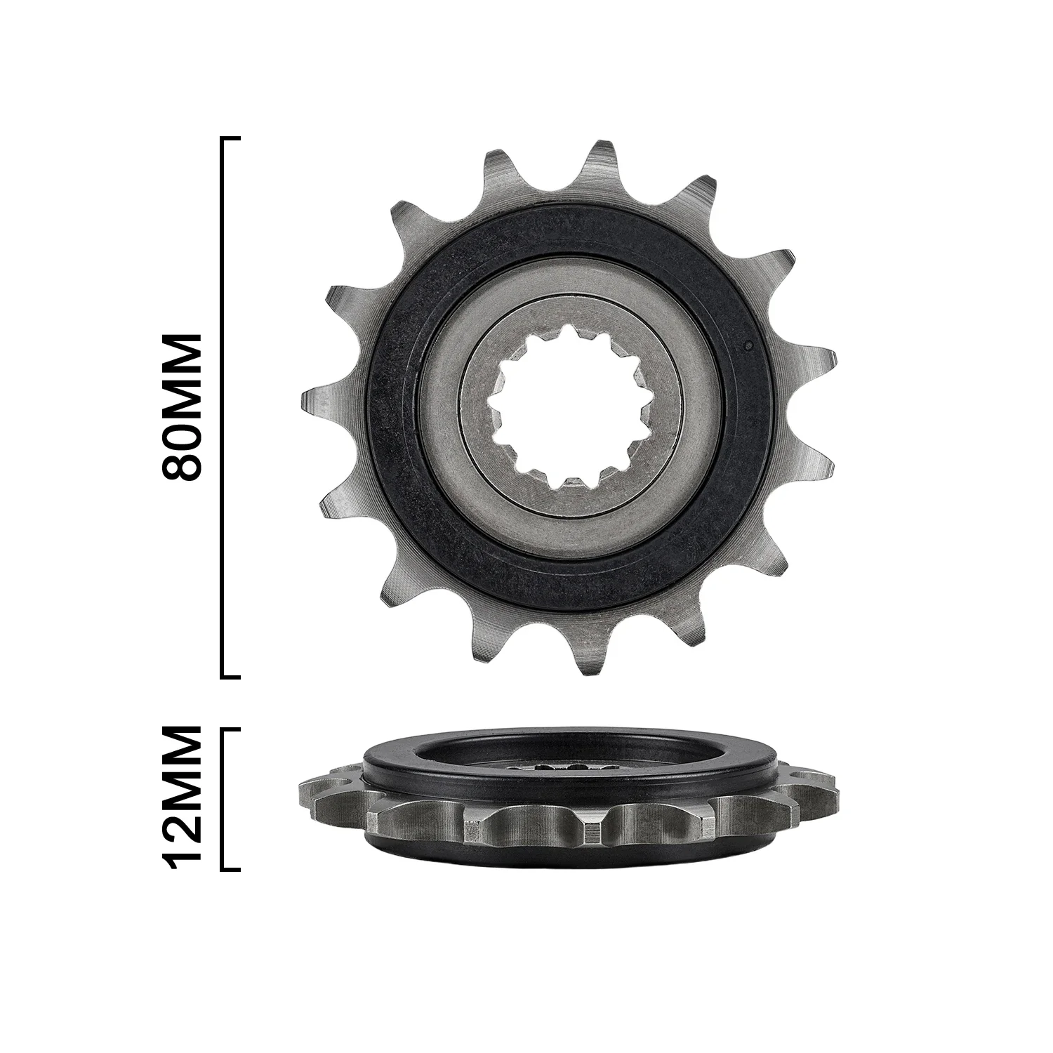 Silent Front Sprocket For CFMOTO 450MT 450SR 650NK 400NK Rubber Cushioned Engine Drive Gear Chain Sprockets 45# Steel