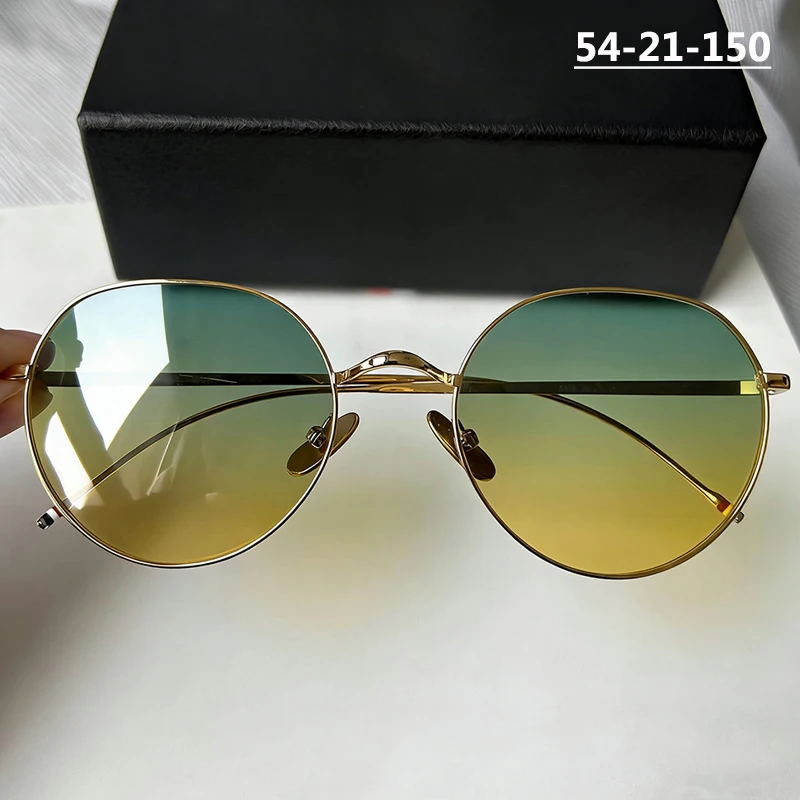

New York Design Polarized Sunglasses Men Ultralight Titanium Round Big Shade Sun Glasses TBX914 Women Outdoor UV400 Spectacles