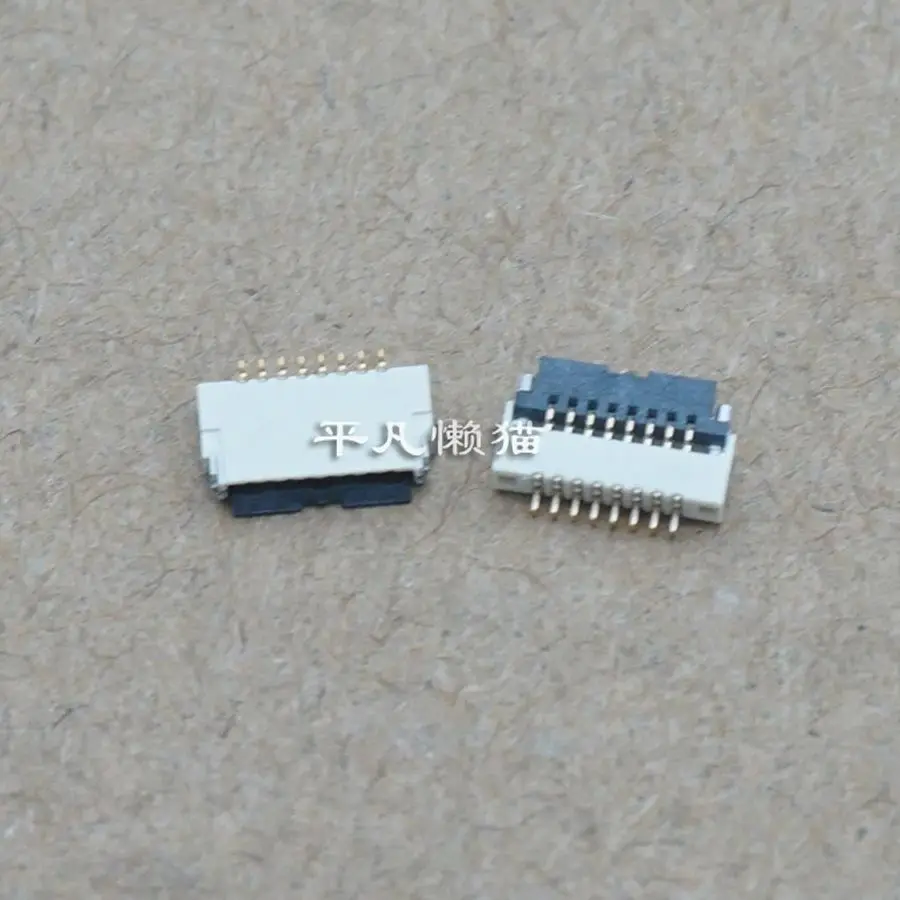 For FPC 8-pin 0.5MM pitch,down connection,clamshell socket,notebook,power-on touch keyboard buckle seat