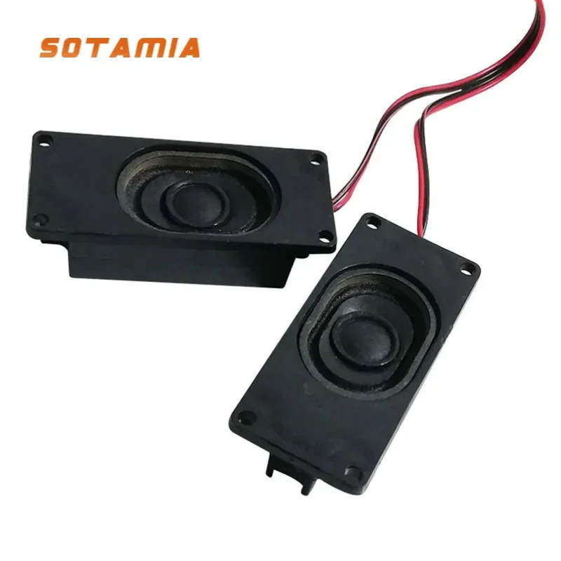 SOTAMIA-Altavoces de TV LCD 2 piezas 3070, altavoz publicitario de 4 Ohm, 3W, para cine en casa, Mini decodificador de ordenador, altavoz pasivo